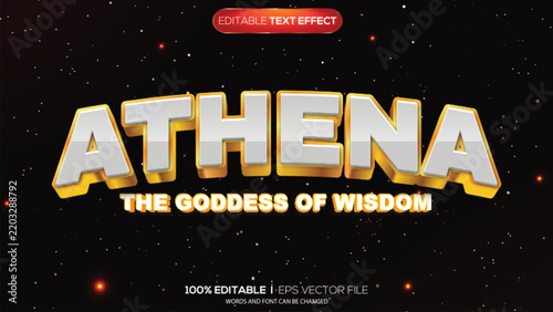 3d text effect athena theme