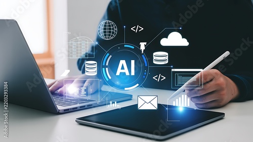 Futuristic Artificial Intelligence Interface for Data Analysis and Cloud Computing in Digital Workspace