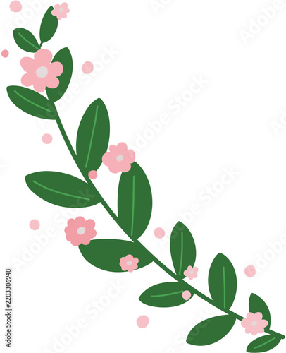 pink rose with leaves
