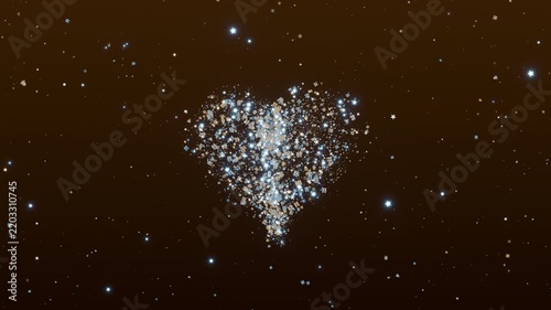 Magical seamless looping background featuring glowing particles and soft bokeh lights. Ideal for Christmas promos, holiday celebrations, winter events, and seasonal video backdrops.