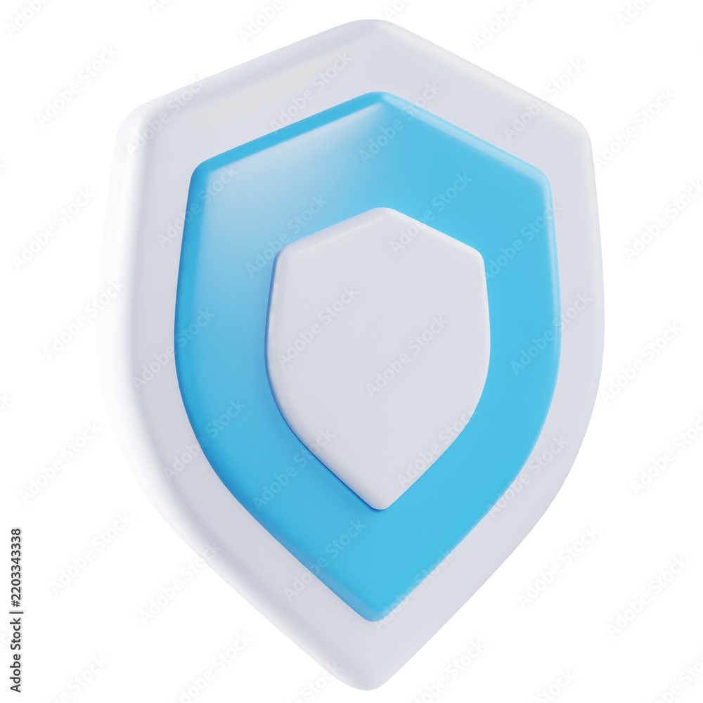 Obraz premium 3D Security Shield Icon