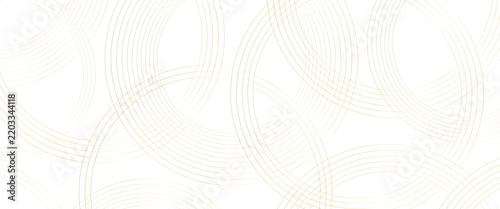 Golden concentric circles pattern with thin radiating lines on black background