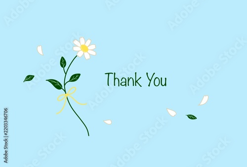 マーガレットのシンプルなThank Youカード