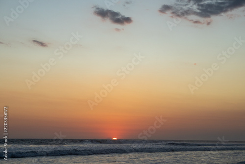 sunset on the beach