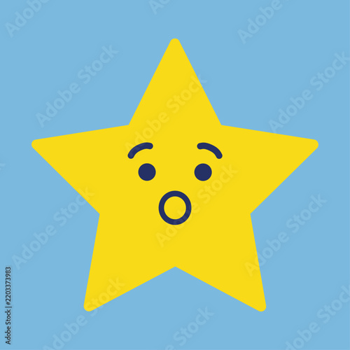 Surprised star reacts for educational content and social media