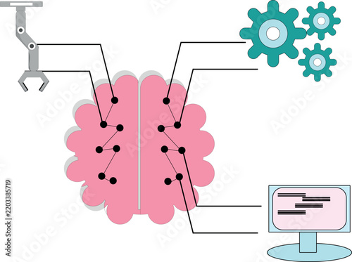 Concept of Artificial Intelligence Brain Integration with Robotics and Data Analytics Systems