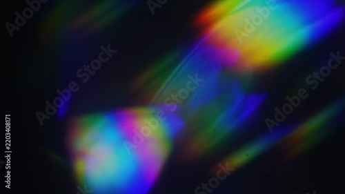 Colorful Rainbow Prism Light Leak Overlay Loop