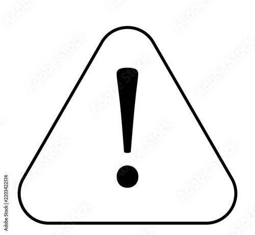 warning triangle sign icon 
