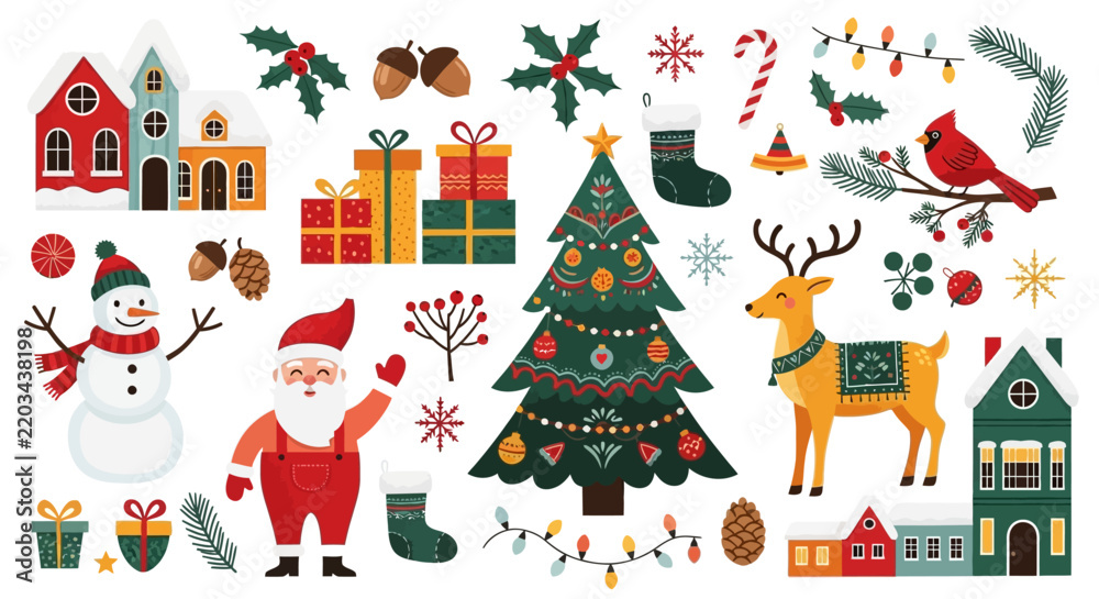 Fototapeta premium Cheerful and whimsical vector illustration featuring colorful animated characters and bright elements on a clean background, ideal for nursery decor, kids books, or greeting cards.