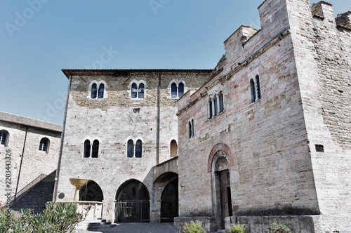 Bevagna , Italy , Palazzo dei  Consoli  and church of  S. Silvestro