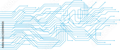 Cyber network infrastructure with glowing blue lines representing high speed data transfer protocol.