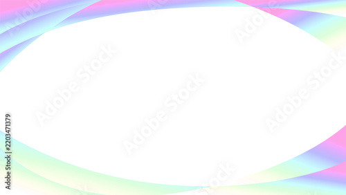 Iridescent Pastel Abstract Frame Vector Background Design Modern Decorative Banner Template