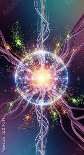 Cosmic Core: Digital Art Explores Energetic Connections