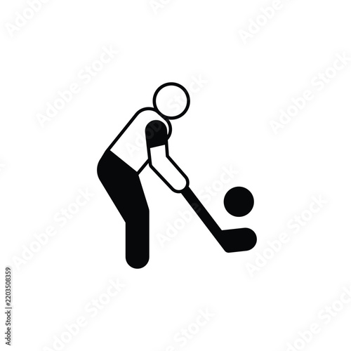 Golf Player Icon which an easily modify and edit