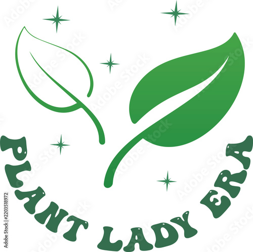 In My Plant Lady Era Retro Typography