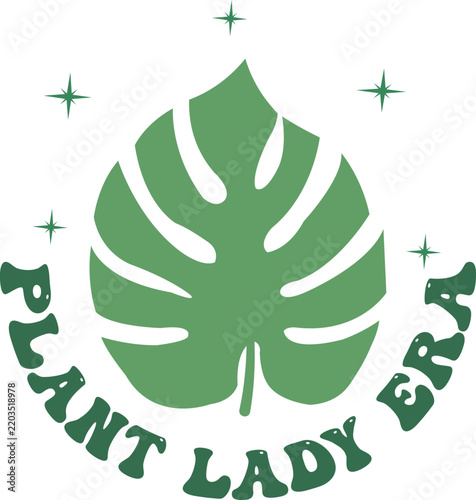 In My Plant Lady Era Retro Typography