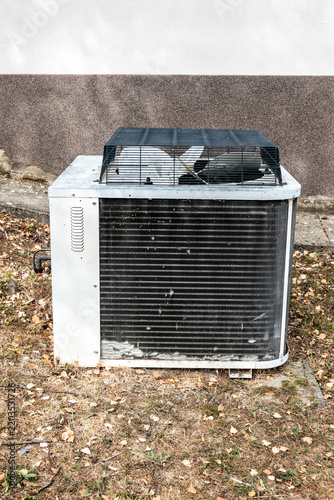 Old outdoor air conditioning unit