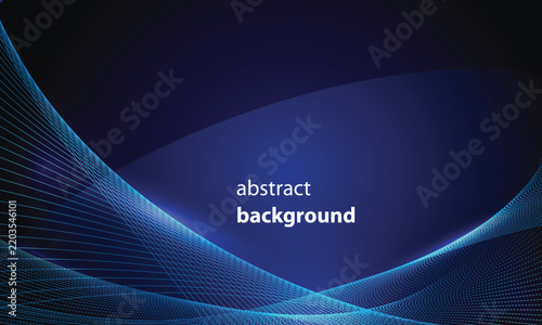 Blue Purple Abstract Gradient Wave Background for Modern Technology Design