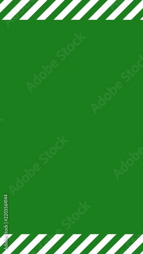 Green Background with White Scrolling Stripes Portrait Loop Background 4K