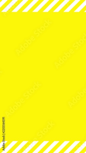Yellow Background with White Scrolling Stripes Portrait Loop Background 4K