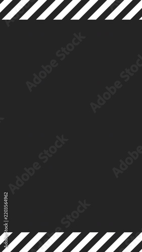 Black Background with White Scrolling Stripes Portrait Loop Background 4K