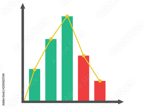 Business Growth Chart Graphic Illustration
