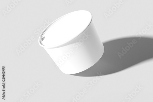 Realistic ice Cream Cup Blank