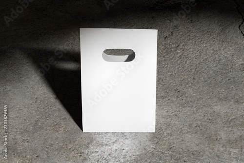 Realistic Plastic Bag Blank 