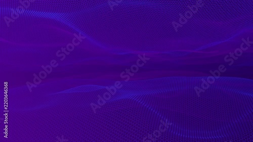 Purple wave curve background design. Abstract soft wave dynamic flowing. Dark abstract background with wavy purple pattern, digital texture with flowing dots. Beautiful abstract wave technology