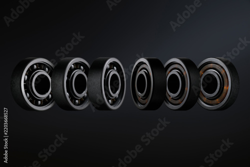 Stainless steel silent bearings