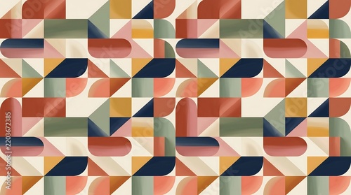 Vibrant Color Blocking Abstract Pattern for Contemporary Design