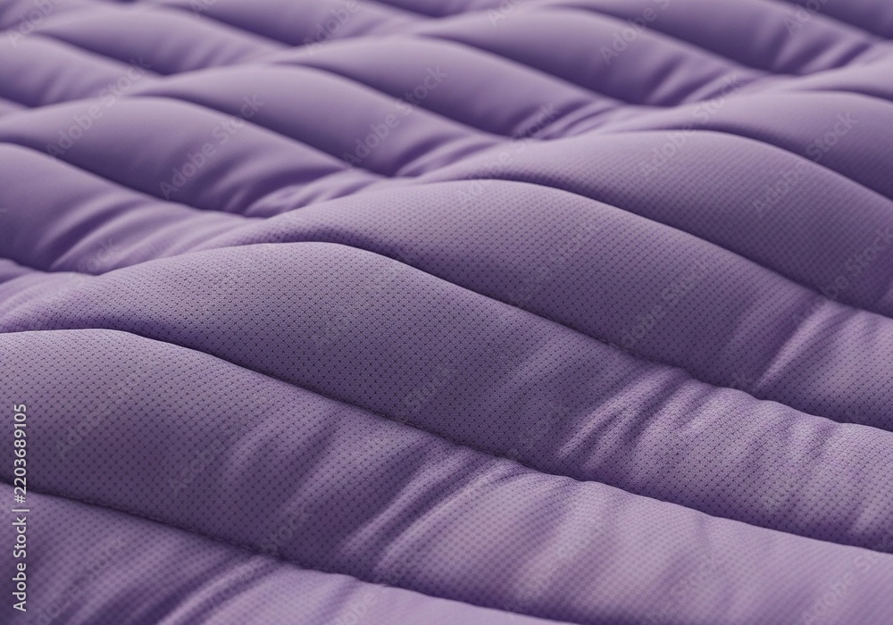Fototapeta premium Soft purple quilted fabric texture background.