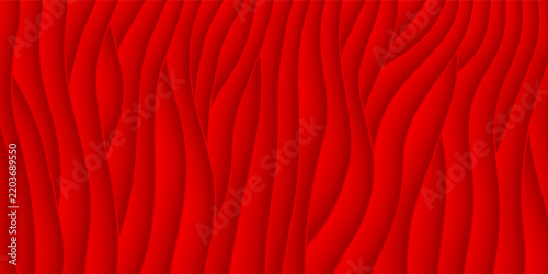 Abstract red geometric background. Neumorphism style