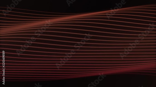 Red Neon Wavy Lines Motion Background Abstract Digital Pulse Animation for Modern Graphic Designs