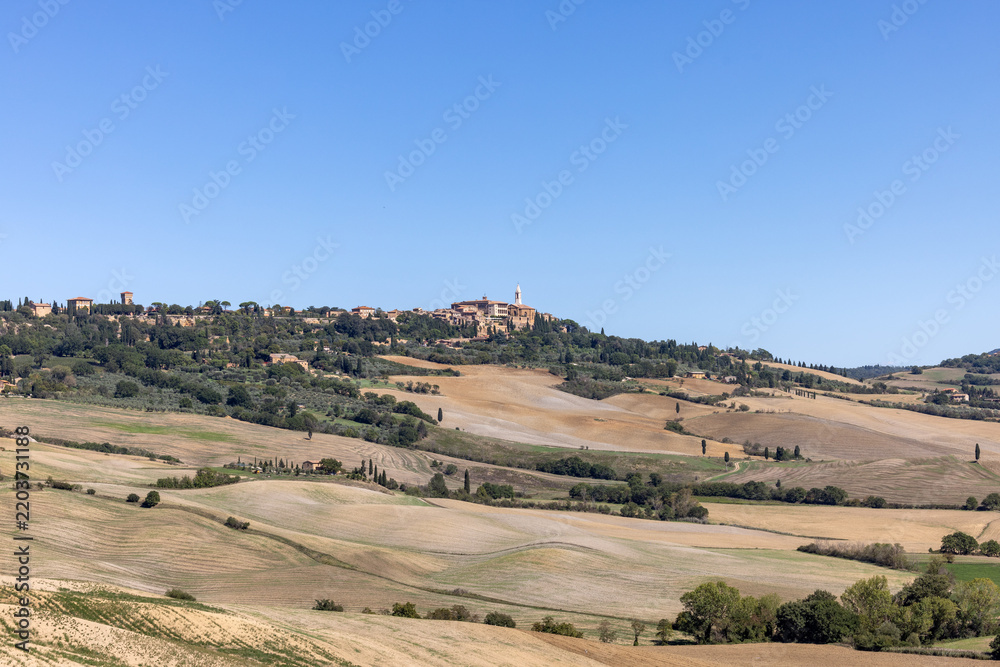 Fototapeta premium The rural landscape near Pienza in Tuscany. Italy
