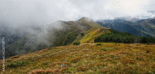 Canvas Print View from Bor hill in Nizke Tatry mountains in Slovakia