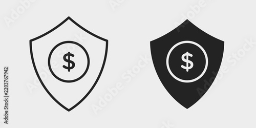 Financial Workflow Security Icon represents protecting financial processes, transactions, reports, and sensitive business information from unauthorized access.
