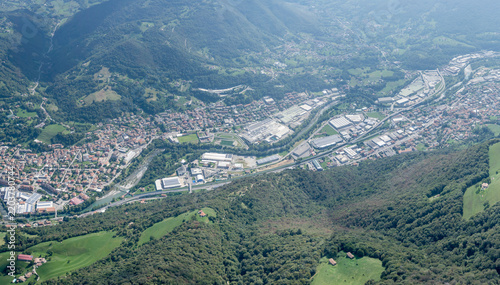 Cene urban agglomeration in Seriana valley, Bergamo, Italy