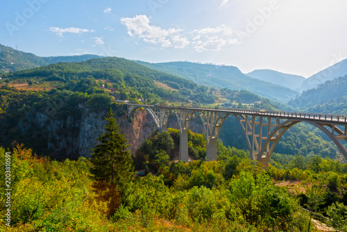 Djurdjevic Bridge, Tara River Canyon, Montenegro.