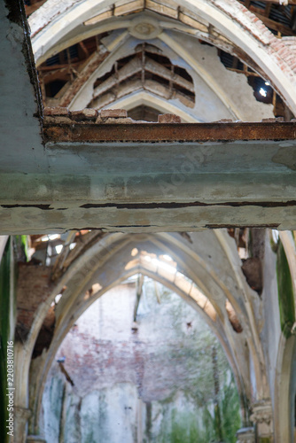 abandoned church in the countryside