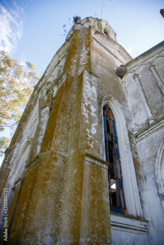 abandoned church in the countryside