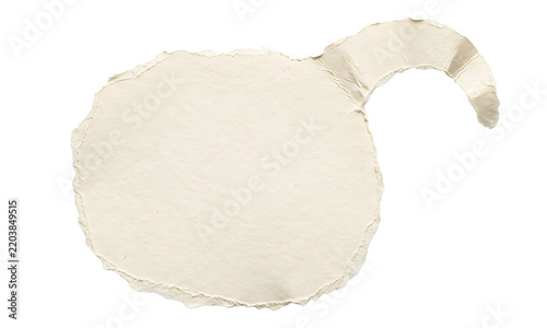Torn paper edge with a curled corner realistic texture blank space for text isolated on transparent background