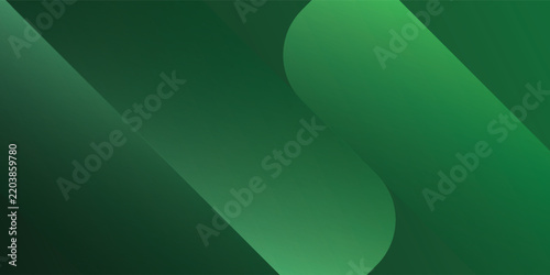 Abstract Dark Green Modern Background with Curved Diagonal Lines and Smooth Gradient eps10