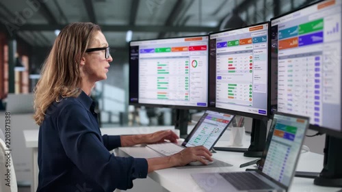 Senior Compliance Officer Reviews Financial Risk Reports