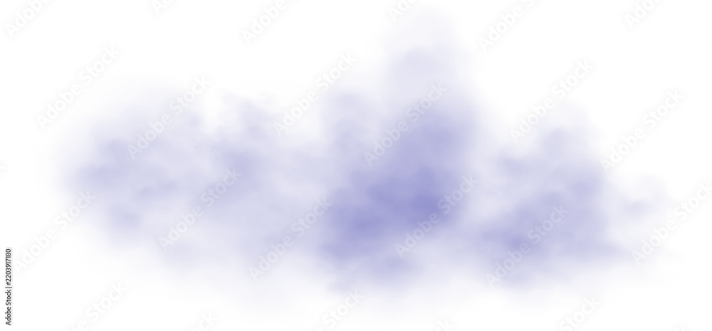 Obraz premium Purple smoke or haze on a transparent background. Magic fog, vapor. png 