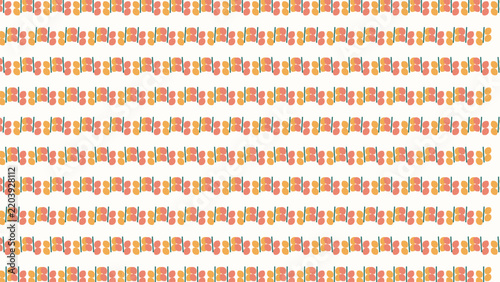 Floral Border Stripe Seamless Pattern Vector Background Coral Bouquet Row Texture for Fabric Textile Wallpaper
