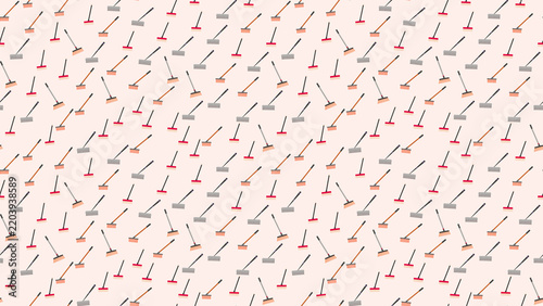 Pattern of Brooms and Mops