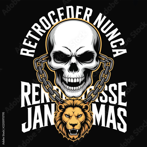 Skull and Crossbones Vintage Gothic Symbol, Dark Horror Skeleton Illustration for Halloween, Tattoo, Death, Danger, Grunge, Spooky Rock and T Shirt Design