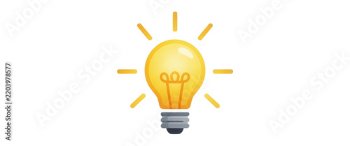 Glowing Light Bulb Transparent Background