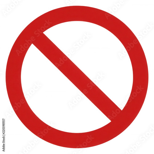 Red Prohibition Sign Transparent Background
